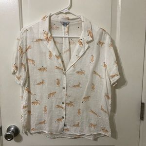 RAILS Leopard Button Down